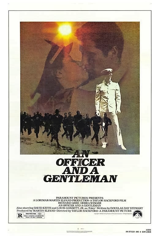 Movie poster for An Officer and a Gentleman